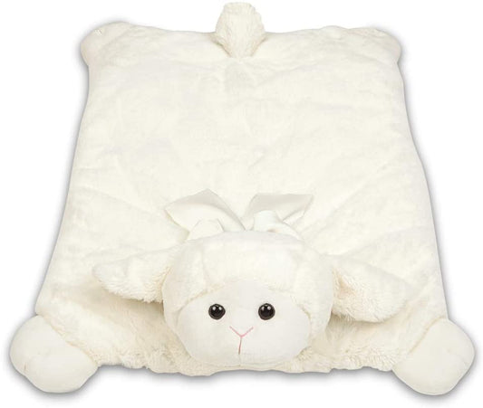 Ivory Plush Lamb Belly blanket 