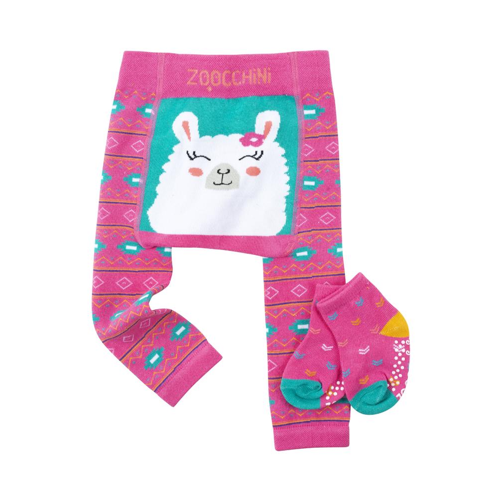 Zoocchini Legging and Sock Set Llama (6-12 mos)