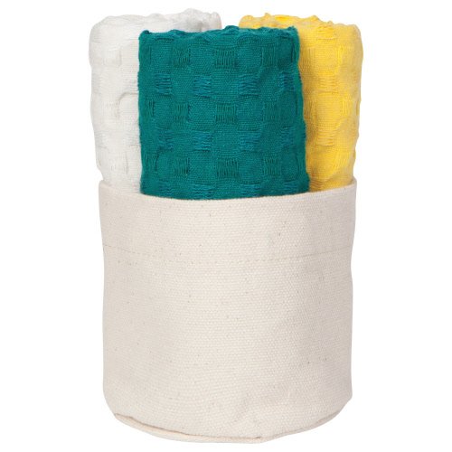 Mercantile Dishcloths Set of 3 - Goldenrod