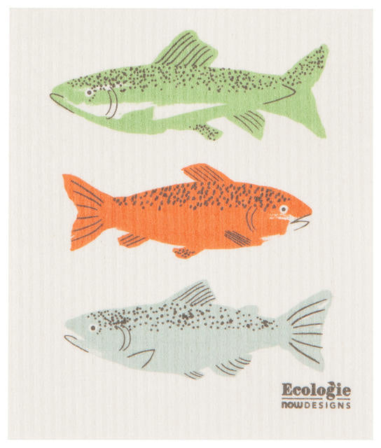 Swedish Dishcloth Gone Fishin