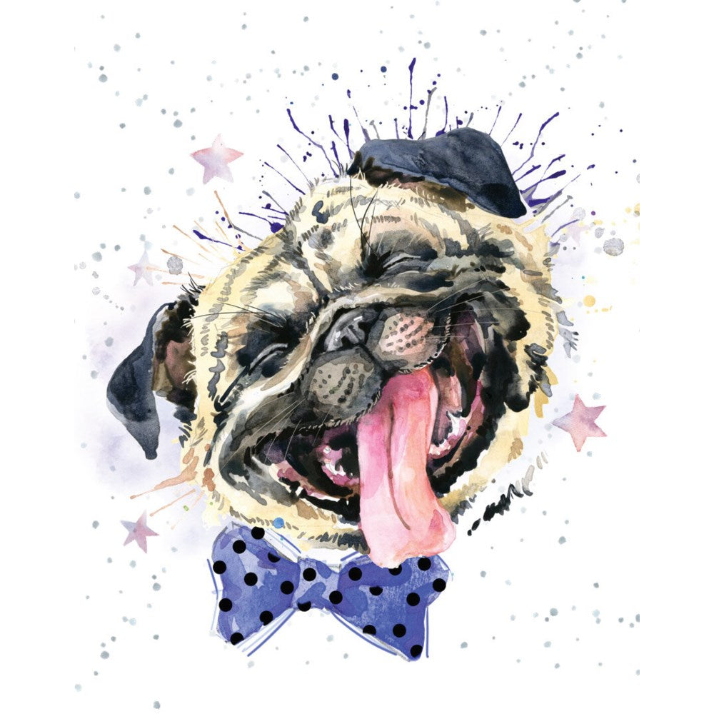 Small Card-Pugs and Kisses