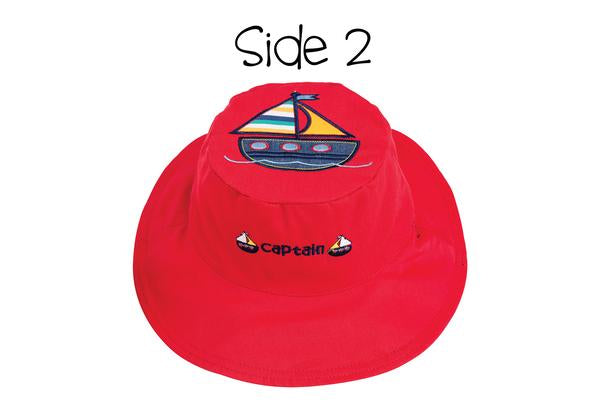 Reversible Sun Hat Anchor/Sailboat