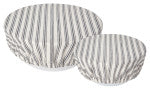 Bowl Cover Set of 2-Ticking Stripe