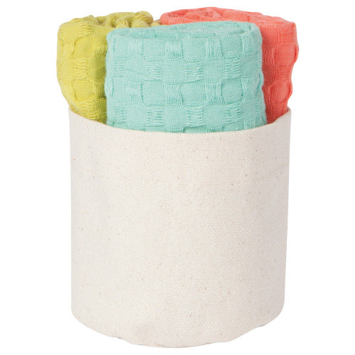 Mercantile Set of 3 DIshcloths- Chartreuse