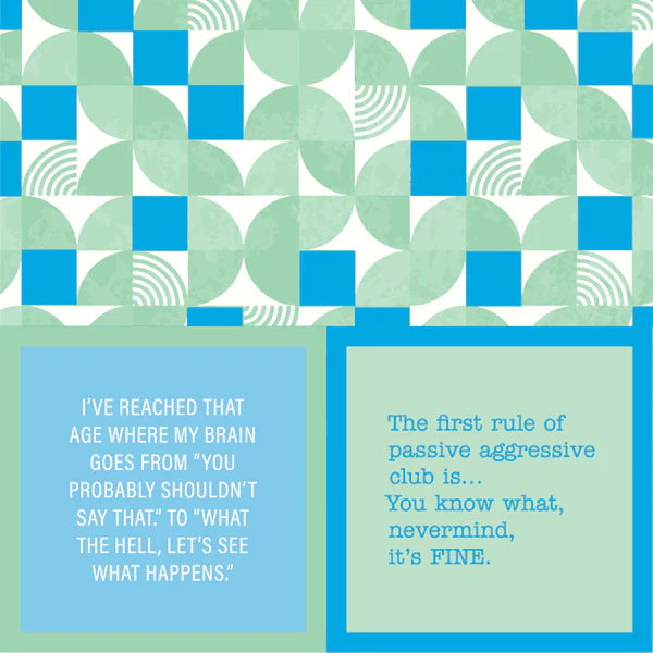 Humorous Reversible Cocktail Napkin Shouldn't Say That