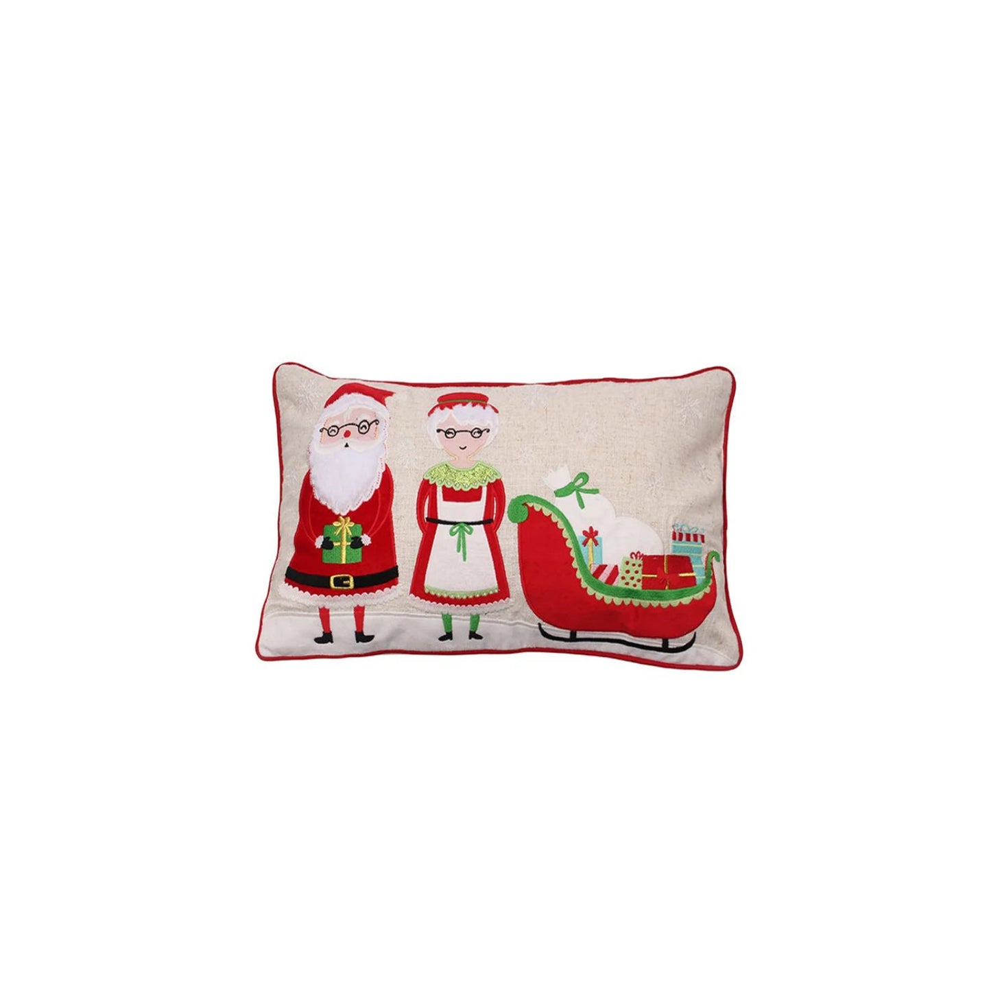 Mr and Mrs Claus Cushion