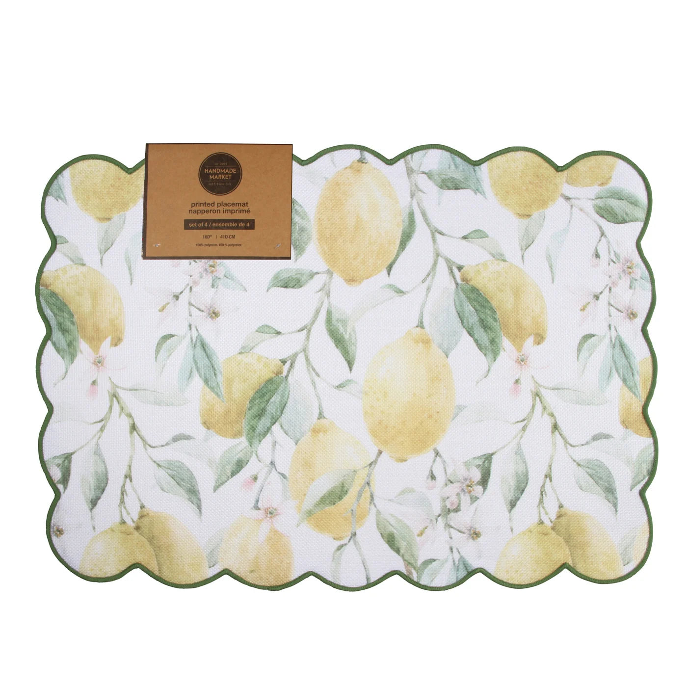 Fresh Lemon Placemat- Set of 4