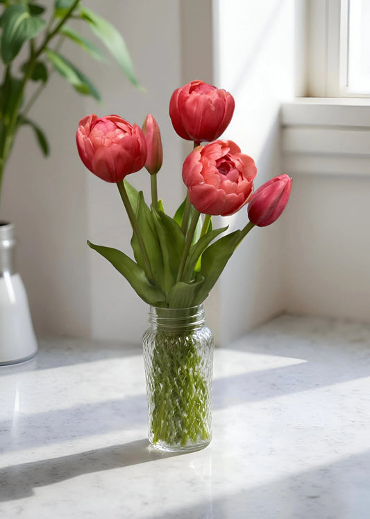 Fresh Touch Peony Tulip Bundle - Rose