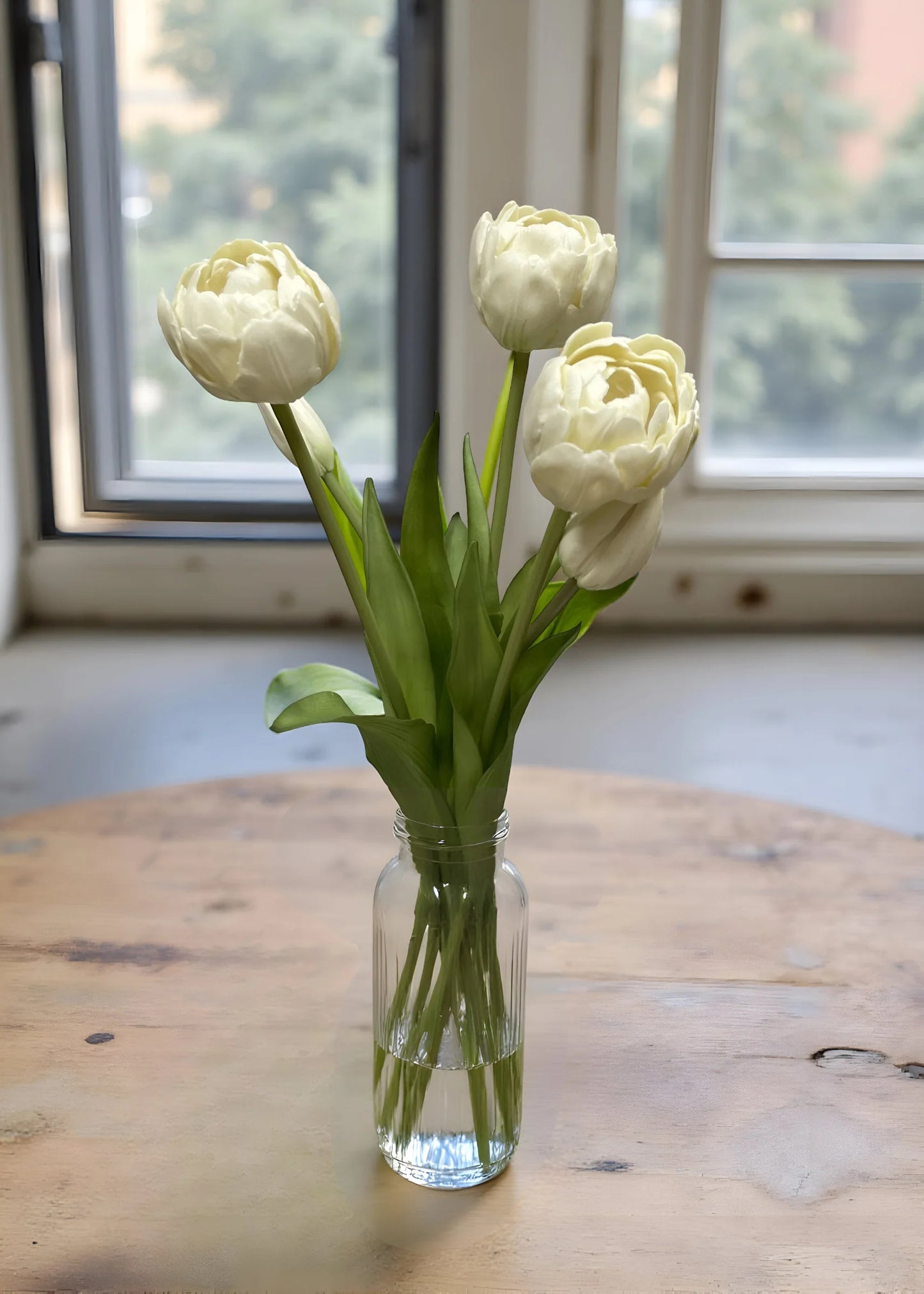 Fresh Touch White Peony and Tulip Bundle