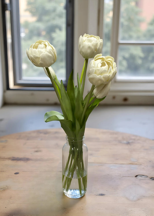 Fresh Touch White Peony and Tulip Bundle