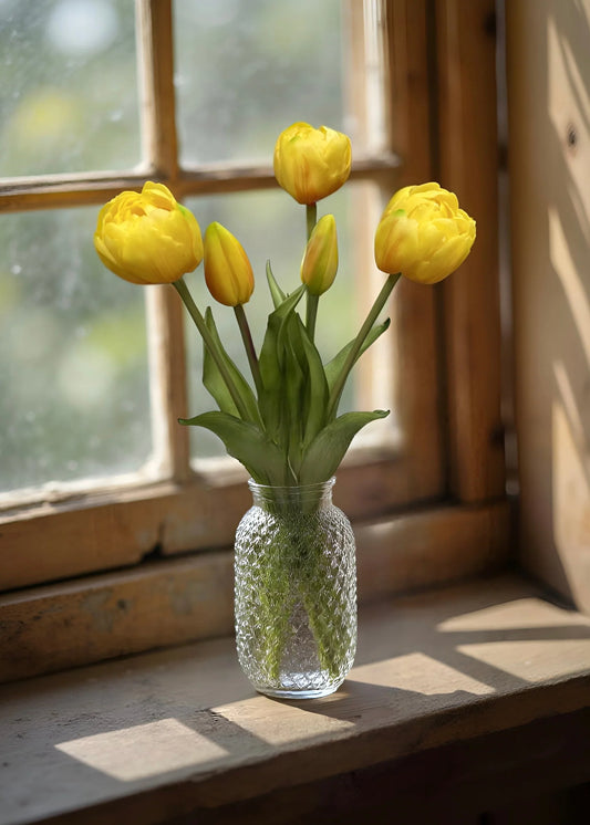 Fresh Touch Yellow Peony and Tulip Bundle