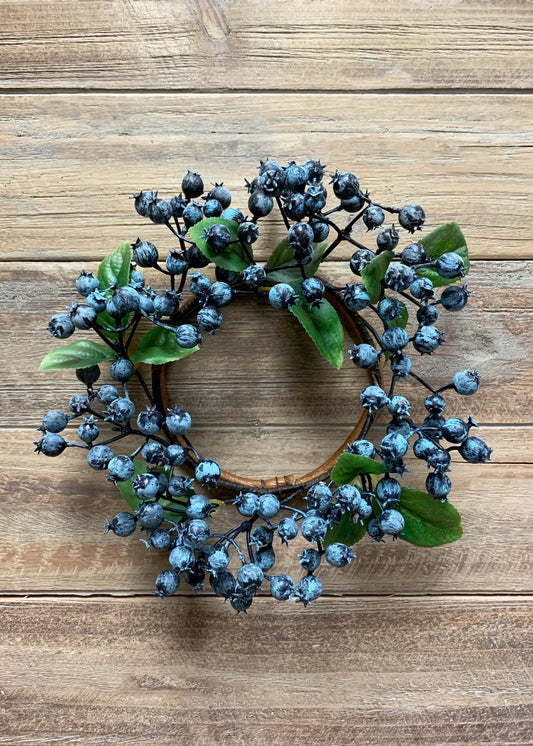Blueberry Candle Ring 9"