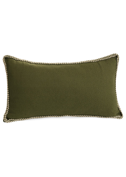 Green Rectangular Cushion with Piping