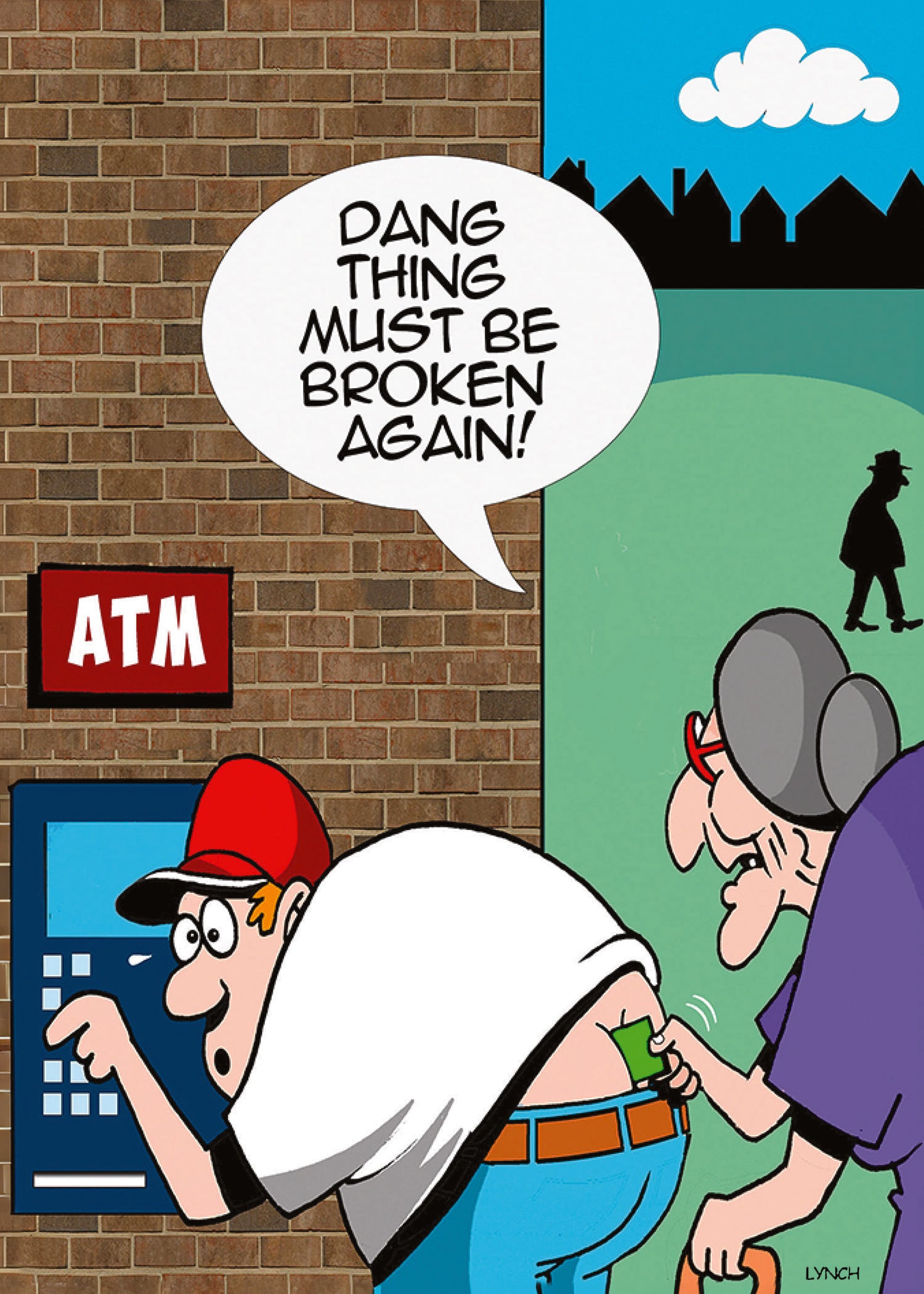 Birthday Card - ATM Crack - Joshua & Company
