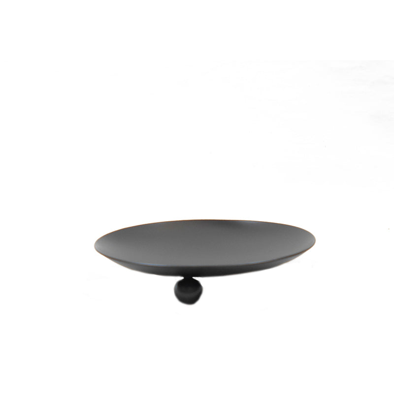 Black Pillar Candle Holder