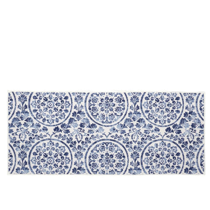 Blue Medallion Washable Accent Mat- Assorted Sizes