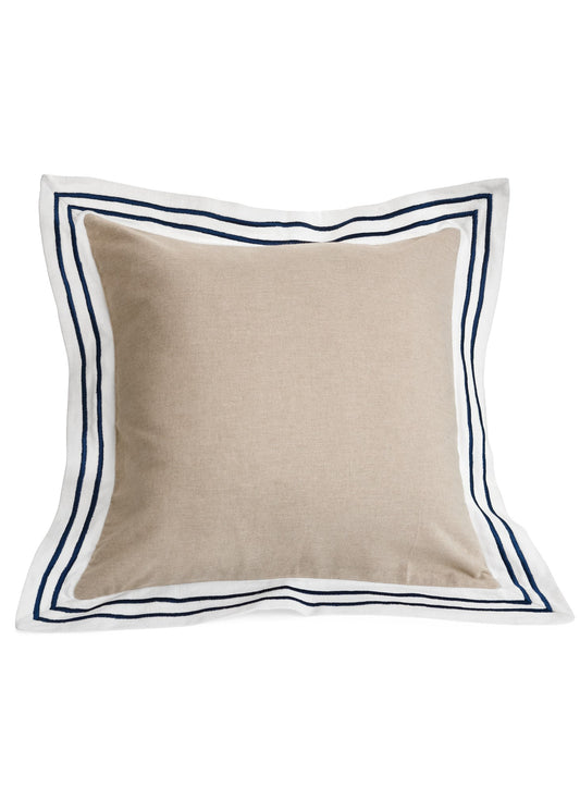 Natural Cotton Cushion with Flange Cushion 20"