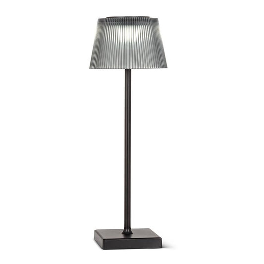 Fluted Smoke Shade LED Outdoor Light