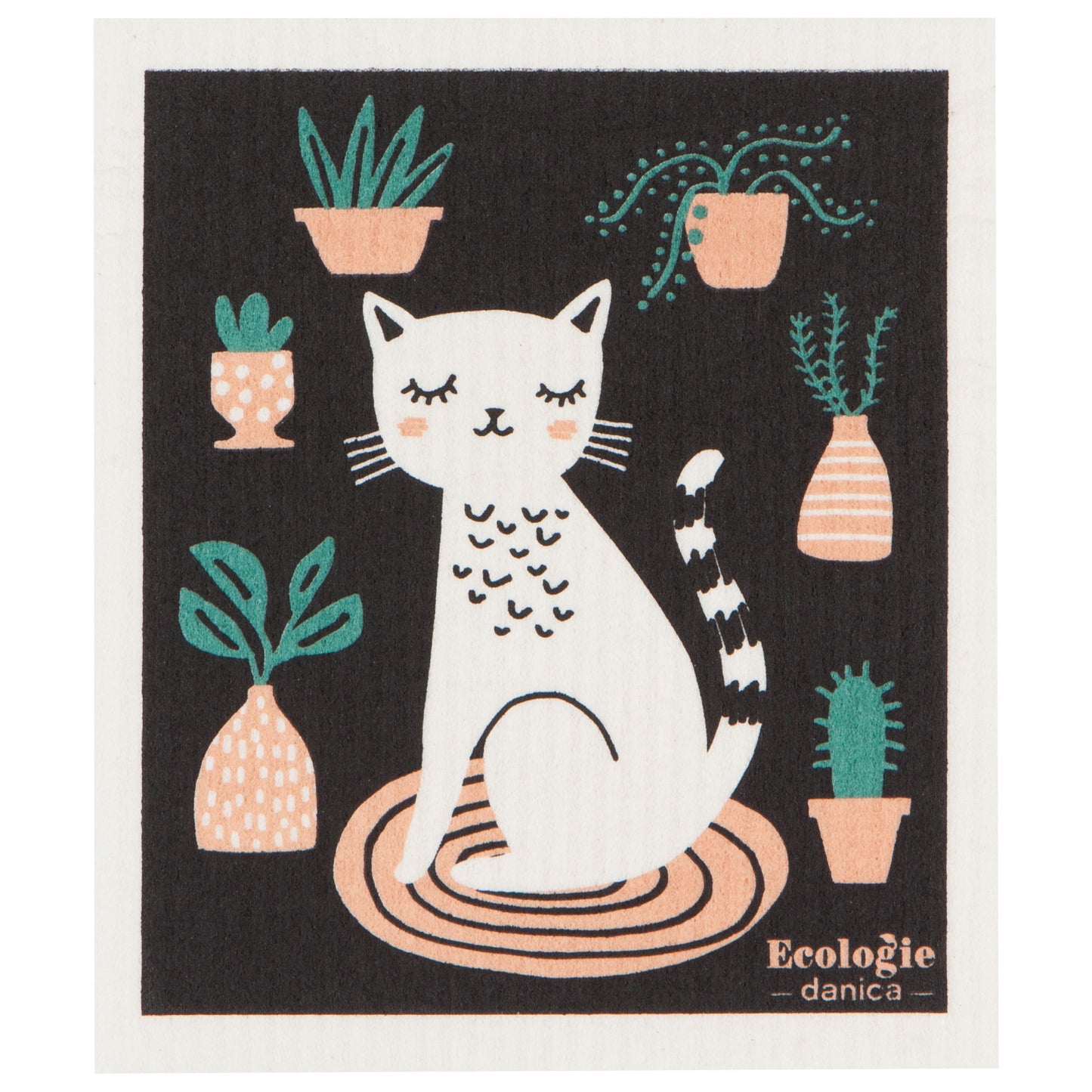 Swedish Dishcloth - Cat Nap