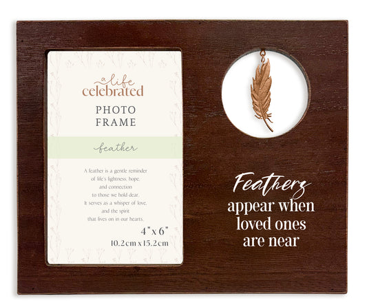 Feather Frame with Charm