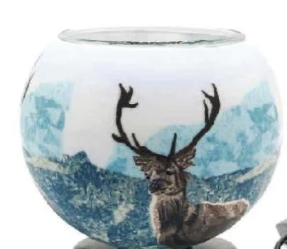 Glass Tealight Holder - Buck