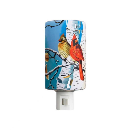 Glass Night Light - Cardinals