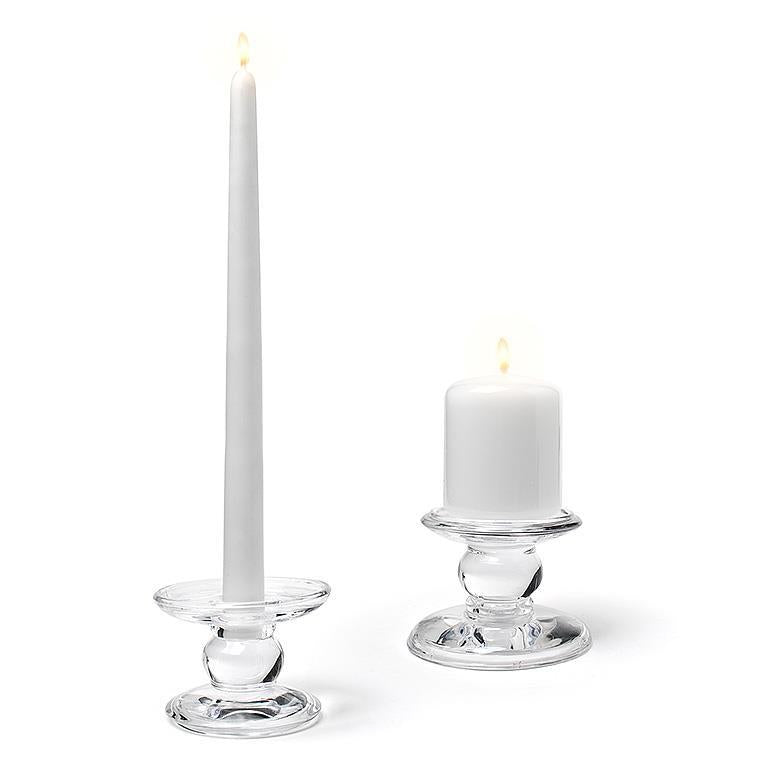 Small Reversible Glass Candleholder