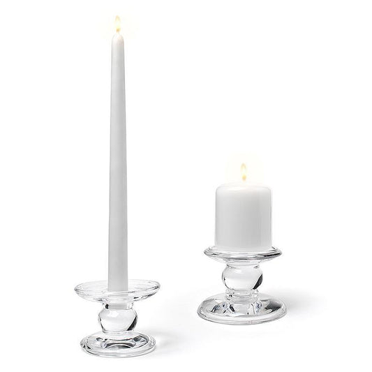 Small Reversible Glass Candleholder