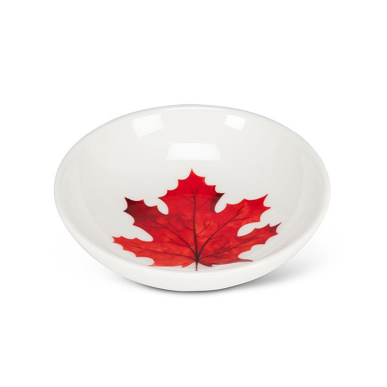 Small Dish with Maple Leaf