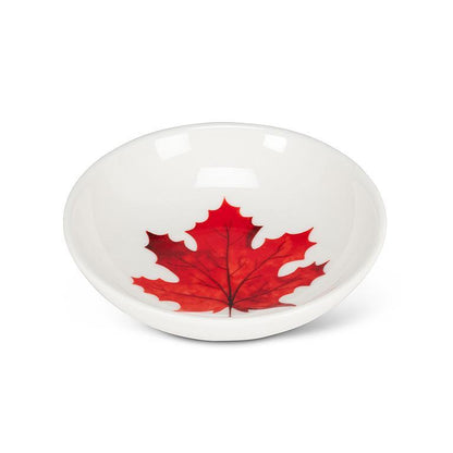 Small Dish with Maple Leaf