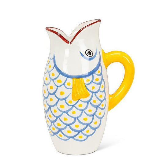 Blue Fish Scale Jug - Joshua & Company