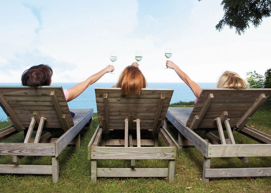 Birthday Card- Wine Toasting Threesome