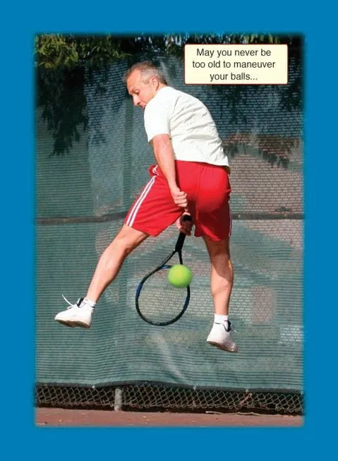 Birthday Card- Tennis Player