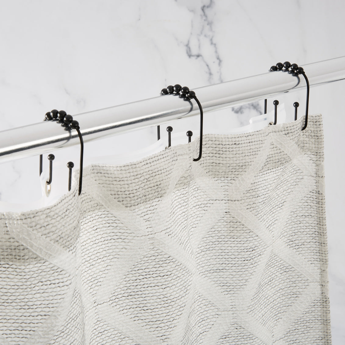 Clyde Shower Curtain Hook Black