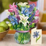 Popup Card - Lilies & Lupines