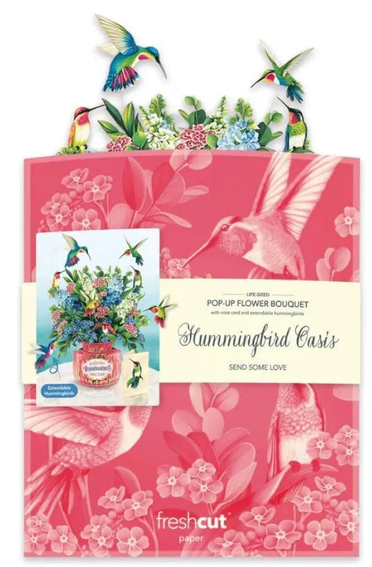 Popup Card - Hummingbird Oasis - Joshua & Company