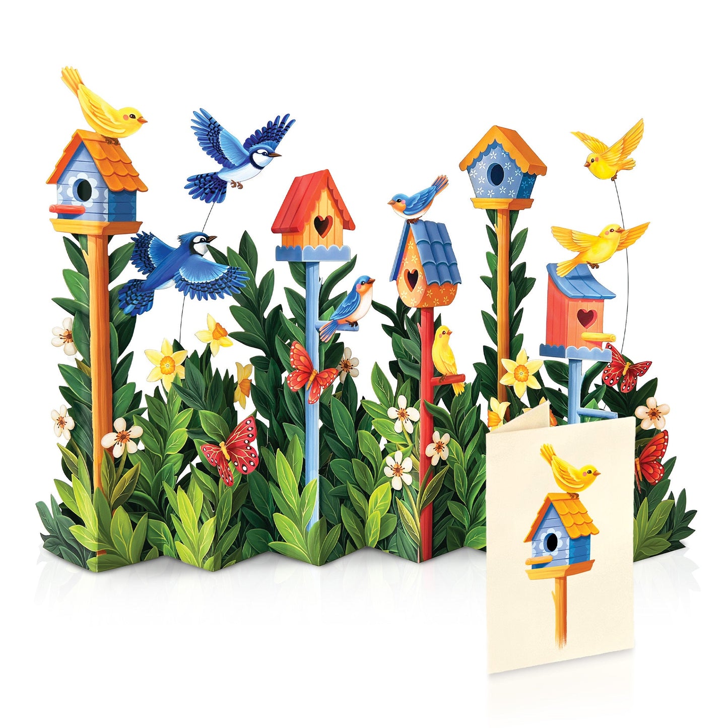 Pop Up Card - Birdhouse Garden - Joshua & Company