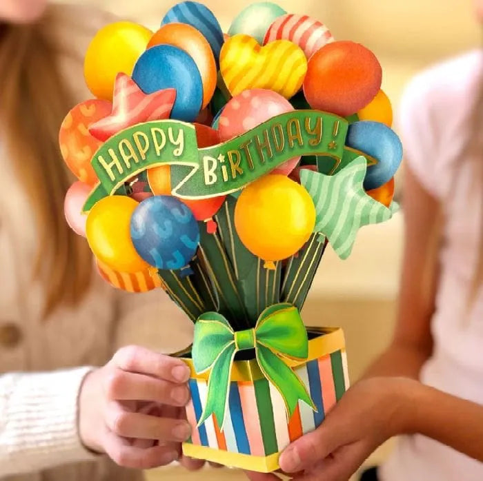 Popup Card - Birthday Balloons