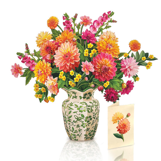 Pop Up Card - Dahlia Sunrise