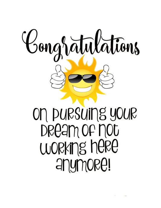 Retirement Card - Congrats On Your Dream