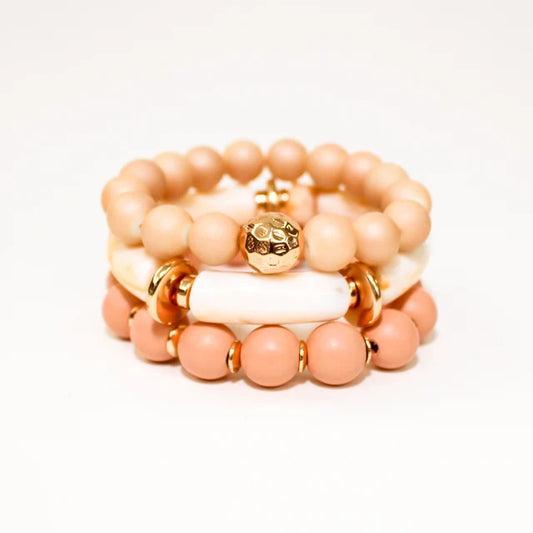 Peach Chunky Bracelet