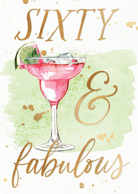 60th Birthday Card - Sixty And Fabulous
