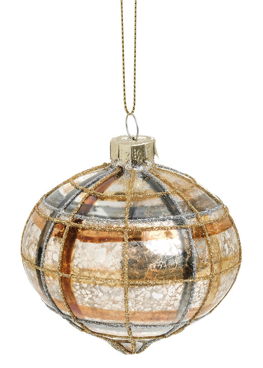 Check Glass Onion Ornament