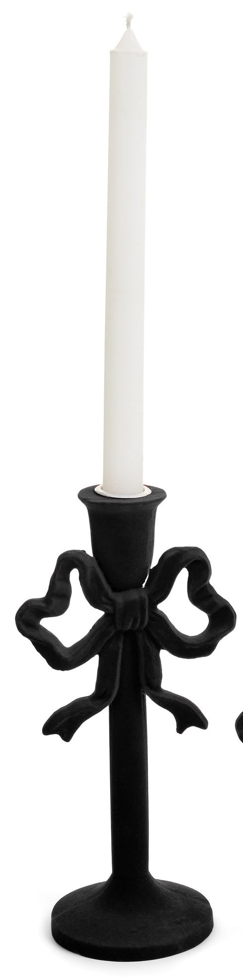 Velvet Resin Bow Candle Holder- Assorted Sizes