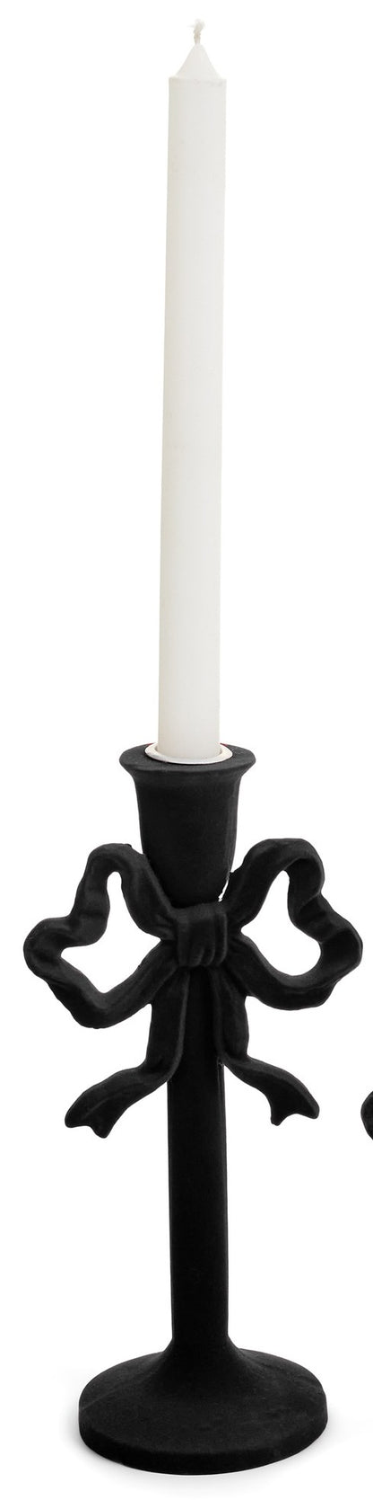 Velvet Resin Bow Candle Holder- Assorted Sizes