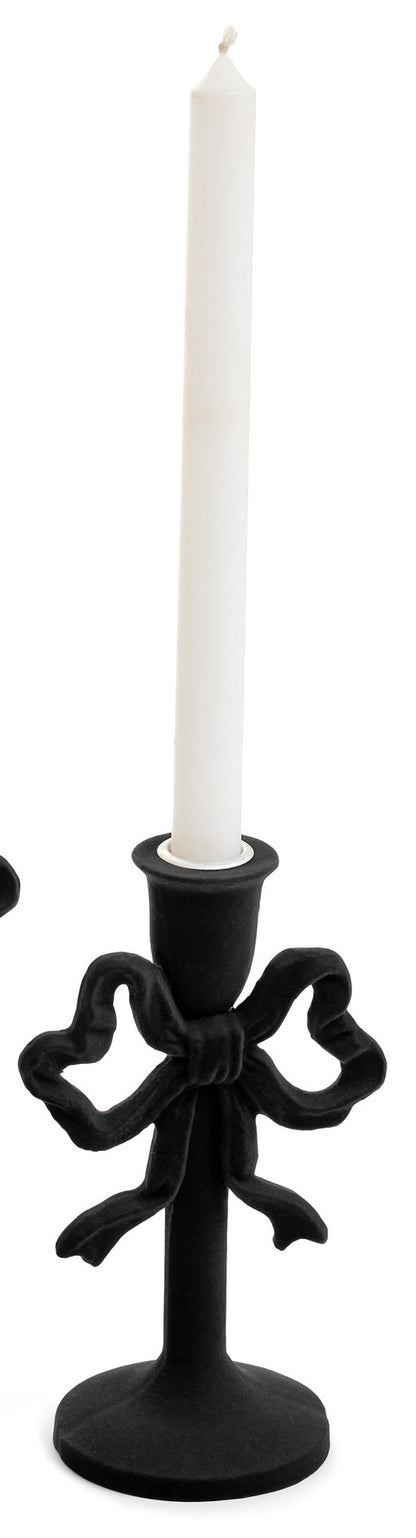 Velvet Resin Bow Candle Holder- Assorted Sizes