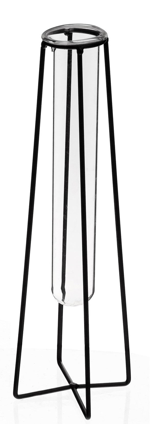 Iron and Glass Vase - Short