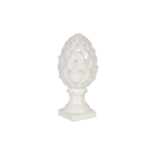 White Ceramic Artichoke - Large