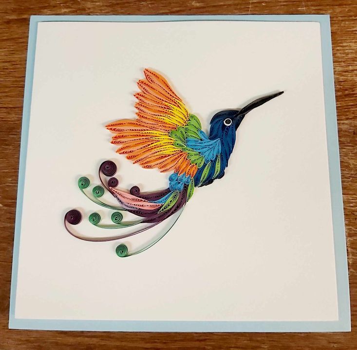 Hummingbird Quilling Paper Art
