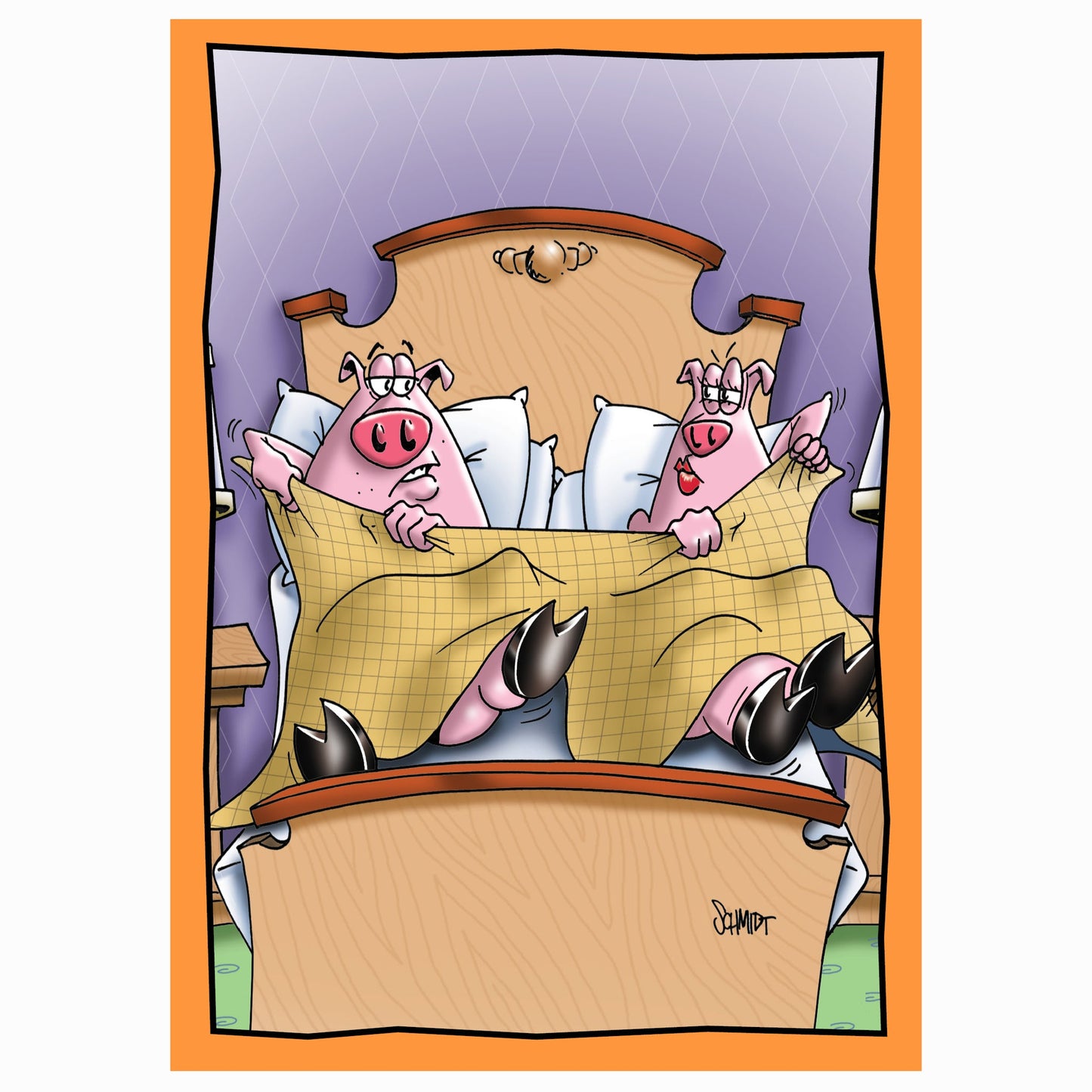 Anniversary Card - Hoggin' the Covers
